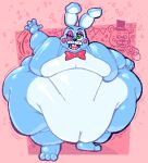  animatronic anthro bear belly belly_overhang big_belly duo fat_rolls five_nights_at_freddy&#039;s five_nights_at_freddy&#039;s_2 glistening glistening_body huge_thighs hyper hyper_belly hyper_hips hyper_thighs jiggling lagomorph leporid love_handles machine male mammal moobs morbidly_obese morbidly_obese_anthro morbidly_obese_male obese obese_anthro obese_male overweight overweight_anthro overweight_male rabbit robot roundedpentagon scottgames solo_focus thick_arms thick_thighs thigh_jiggle toy_bonnie_(fnaf) toy_freddy_(fnaf) 