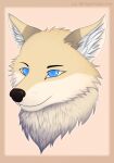  absurd_res ambiguous_gender anthro blue_eyes canid canine canis fur headshot_portrait hi_res inner_ear_fluff la_responsabilite mammal markings multicolored_body multicolored_fur neck_tuft portrait simple_background smile solo tuft two_tone_body two_tone_fur whisker_markings wolf 