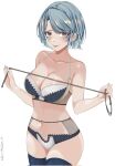  ace_attorney apolonia_07 blue_eyes blue_hair franziska_von_karma highres holding holding_whip solo underwear 