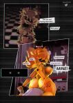  3d_(artwork) absurd_res anal bear comic dash23 dialogue digital_media_(artwork) dominant dominant_female duo english_text fazclaire&#039;s_nightclub female five_nights_at_freddy&#039;s fredina&#039;s_nightclub hi_res human humanoid male male/female mammal scottgames source_filmmaker text type-0_(cally3d) 