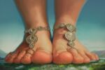  2021 5_toes barefoot big_feet city_crushing feet foot_focus giga human jewelry landscape landscape_dwarfing macro male mammal nommz sky solo toes 