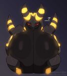  belly big_breasts big_butt boob_expansion breasts butt eeveelution feral fusion generation_2_pokemon generation_5_pokemon glowing hi_res huge_breasts huge_butt hybrid invalid_tag juska nintendo overweight pokemon pokemon_(species) scolipede umbreon 