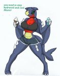  anthro big_breasts blush breasts fan_character female garchomp generation_4_pokemon hi_res nintendo pace-maker pokemon pokemon_(species) small_waist solo thick_thighs vanilla wide_hips 