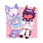  absurd_res arachnid arthropod canid canine clothing duo female fox hi_res legwear lolita_dress male male/female mammal spider stockings zhu_(character) 