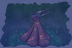  2_horns ambiguous_gender animal_humanoid anthro arthropod arthropod_humanoid artist_name black_eyes bodily_fluids clothed clothing digital_drawing_(artwork) digital_media_(artwork) dooblebugs female_(lore) grass hi_res hollow_knight horn hornet_(hollow_knight) humanoid nail_(weapon) plant red_cloak shaded solo team_cherry tears 