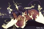  1girl aestheticc-meme ass bleach breasts closed_eyes closed_mouth dark-skinned_female dark_skin highres large_breasts shihouin_yoruichi solo 