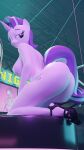  3d_(artwork) absurd_res anthro anthrofied big_butt breasts butt clothing digital_media_(artwork) equid equine female floppyhuman footwear footwear_only friendship_is_magic hasbro hi_res high_heels horn mammal mostly_nude my_little_pony shoes shoes_only solo starlight_glimmer_(mlp) unicorn 