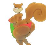  absurd_res anthro barrybbeesly big_breasts big_butt bikini breasts brown_body buckteeth butt clothing dot_eyes female half-closed_eyes hi_res huge_butt mammal narrowed_eyes nickelodeon rodent sandy_cheeks sciurid smile solo spongebob_squarepants swimwear teeth thick_thighs tree_squirrel wide_hips 