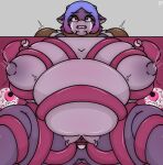  absurd_res belly big_belly big_breasts bodily_fluids breast_expansion breasts crying dragon egg expansion female hi_res huge_breasts nipples oviposition pregnant tears tentacles tubfy 
