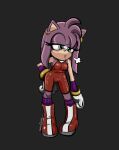  amy_rose anthro blush boots bracelet clothing draconizuka ear_piercing ear_ring eulipotyphlan female footwear gloves hand_on_hip handwear hedgehog jewelry mammal piercing ring_piercing sega sleeves socks solo sonic_the_hedgehog_(series) 