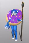  alargewoodenbadger animated anthro canid canine clothing costume dessert donut_costume doughnut female food food_costume fox krystal krystal&#039;s_staff mammal nintendo solo star_fox 