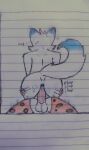  &lt;3 anal anal_penetration anonymous_artist anthro anus arctic_wolf balls blue_anus butt butt_grab canid canine canis cowgirl_position duo felid from_front_position genitals hand_on_butt hi_res jaguar male male/male mammal on_bottom on_top onomatopoeia pantherine penetration penile penile_penetration penis_in_ass sex sound_effects stretched_anus text traditional_media_(artwork) wolf 