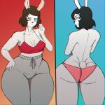  absurd_res anthro butt female hi_res infamous_alpha solo tail thick_thighs wide_hips 