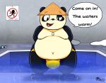  anthro bathtub bear blastoiseanimator bulge clothing giant_panda humanoid invalid_tag male mammal pool solo tepigfan101 thong underwear 