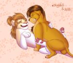  absurd_res animal_genitalia anus disney duo duo_focus dylkoparts eyes_closed felid feral genitals group hi_res kiumba_(artist) lion male male/male mammal pantherine pawpads paws penis the_lion_king 