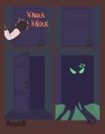  absurd_res anthro breast_expansion breasts comic expansion female glowing glowing_eyes halloween haunted_house hi_res holidays khaine_(khainethewolf) male nokamiwd simple_background tagme 