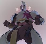  bulge_rubbing destiny_2 exo hi_res humanoid machine male robot robot_humanoid saint-14 solo titan_(destiny) unknown_artist 