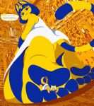  absurd_res animal_crossing ankha_(animal_crossing) anthro dialogue duo feet female foot_fetish foot_focus foot_play hi_res looking_back low-angle_view micro nintendo p4wsized pawpads paws size_difference soles speech_bubble 