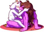  abs alpha_channel anthro bovid breasts caprine deltarune dragon duo exposed_breasts female goat hooves horn kissing male male/female mammal nude ralsei sitting_in_lap susie_(deltarune) undertale_(series) zixzs-redlight 