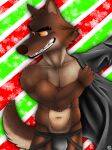  absurd_res anthro canid canine canis dreamworks hi_res male male/male mammal merry_christmas mr._wolf_(the_bad_guys) pinup pose sergld solo the_bad_guys wolf 
