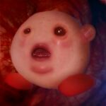  alien blush creepy cursed_image fetus kirby kirby_(series) male nightmare_fuel nintendo not_furry peachesthepuppy realistic solo teeth uncanny_valley waddling_head what what_has_science_done where_is_your_god_now why 