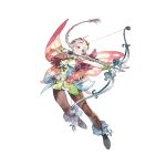  1girl ahoge aiming artist_request black_pantyhose blue_eyes blue_flower bow_(weapon) braid breasts butterfly_wings capelet dress fire_emblem fire_emblem_fates fire_emblem_heroes flower full_body green_bracelet hair_flower hair_ornament hairband holding holding_bow_(weapon) holding_weapon long_hair looking_to_the_side low_twin_braids medium_breasts nina_(fire_emblem) nina_(resplendent)_(fire_emblem) official_alternate_costume pantyhose parted_bangs pink_capelet pink_flower solo third-party_source turtleneck twin_braids weapon white_flower white_hair wings 