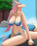  absurd_res anthro clothing dragon female feral generation_3_pokemon hi_res humanoid jacsn lizard milotic nintendo pokemon pokemon_(species) reptile scalie solo solo_focus swimwear 