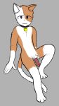  anonymous_artist anthro blush collar felid feline hi_res male mammal nude 