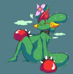  anthro big_breasts big_butt boxing_gloves breasts butt cacee_the_cactus cactus clothing elemental_creature elemental_humanoid enviouslunarcan fan_character female flora_fauna green_body handwear hi_res humanoid looking_at_viewer mature_female nude plant plant_humanoid sega simple_background solo sonic_robo_blast_2 sonic_the_hedgehog_(series) steam 