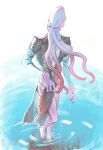  anthro baldur&#039;s_gate black_clothing clothed clothing crossdressing dress face_tentacles hi_res male mind_flayer purple_body purple_eyes rene-elric solo tentacles the_emperor_(baldur&#039;s_gate) 