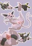  &lt;3 absurd_res anus black_body black_fur blush bodily_fluids clitoris duo eeveelution espeon female feral forked_tail from_front_position fur generation_2_pokemon genital_fluids genitals hakkentai_pkdn hi_res humanoid_genitalia humanoid_pussy kissing looking_at_another lying male male/female markings missionary_position nibbling nintendo on_back paws pink_body pink_fur pmd:_discovery_team_of_stars_and_souls pokemon pokemon_(species) pokemon_mystery_dungeon purple_background pussy pussy_juice quadruped sex simple_background spread_legs spread_pussy spreading tail umbreon unusual_anatomy unusual_tail yellow_markings 