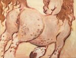  acrylic_painting_(artwork) animal_genitalia animal_pussy anus butt equid equine equine_genitalia equine_pussy female feral genitals horse mammal matuska painting_(artwork) pussy solo tongue tongue_out traditional_media_(artwork) 