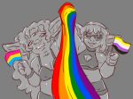  ash(gone_goblin) ashley(gone_goblin) big_ears breasts cleavage cleavage_cutout clothed clothing curled_hair duo eyewear glasses goblin gone gone_ashley gone_goblin gone_gwendolyn gonegoblin gwen(gone_goblin) gwendolyn(gone_goblin) hair humanoid lgbt_character lgbt_pride nonbinary_pride_colors not_furry pansexual pansexual_pride_colors pride_colors rainbow_flag rainbow_pride_flag rainbow_symbol short_stack 