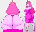  absurd_res adventure_time big_butt butt cartoon_network coldarsenal female hair hi_res humanoid pink_body pink_hair princess_bubblegum solo 