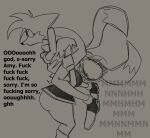  2_tails amy_rose anthro balls big_butt butt canid canine english_text eulipotyphlan face_fucking female female_penetrated forced fox garbageboxxxed genitals hedgehog irrumatio male male/female male_penetrating male_penetrating_female mammal miles_prower monochrome multi_tail oral oral_rape penetration penile profanity rape sega sex sonic_the_hedgehog_(series) tail text thick_thighs 