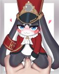  &lt;3 &lt;3_eyes anthro black_body blue_eyes blush bodily_fluids clothed clothing duo female female_penetrated frezezyk genital_fluids genitals hat headgear headwear hi_res honkai:_star_rail interspecies lagomorph leporid long_ears male male/female male_penetrating male_penetrating_female mammal mihoyo multicolored_body penetration penile penile_penetration penis penis_in_pussy pom-pom_(honkai:_star_rail) pussy pussy_juice rabbit sex size_difference solo_focus spread_pussy spreading tears text vaginal vaginal_penetration white_body 