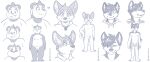  &lt;3 2023 3_toes anthro balls bear blush bodily_fluids canid canine canis clothing domestic_dog ear_piercing eyes_closed feet flaccid frown genitals giant_panda group hand_on_hip herding_dog hi_res hoodie husky male mammal model_sheet monochrome multiple_expressions neck_tuft necktie nipples nordic_sled_dog nude open_mouth overweight overweight_anthro overweight_male pastoral_dog penis piercing shirt smile spitz standing sweat sweatdrop toes topwear trio tuft welsh_corgi zeta-haru 