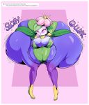  belly big_belly big_breasts big_butt blue_body blueberry_inflation blush blush_lines breasts bubble_gum butt butt_expansion cleavage clothed clothing elemental_creature elemental_humanoid expansion female flora_fauna generation_5_pokemon hi_res huge_breasts huge_butt humanoid hyper hyper_butt lilligant looking_at_viewer motion_lines multicolored_body narrowed_eyes nintendo not_furry pink_eyes plant plant_humanoid pokemon pokemon_(species) pupils purple_body solo sound_effects text veryfilthything white_body white_pupils 