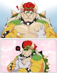  &lt;3 2023 anon anthro anthro_on_anthro big_muscles big_pecs blush bowser bracelet canid canine claws collar dialogue_box duo embrace exclamation_point eyebrows eyes_closed fur hair hand_on_chest hand_on_pecs hi_res horn hug jewelry koopa lewdookami lucky_skebe male male/male mammal mario_bros meme muscular muscular_anthro muscular_male nintendo nude pec_grab pec_smothering pec_squeeze pec_squish pecs scalie shell simple_background size_difference smile smothering spiked_bracelet spiked_collar spiked_shell spikes spikes_(anatomy) squish surprise teeth tuft 