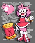  5_fingers accessory amy_rose anthro boots clothing eulipotyphlan female fingers footwear gloves hair_accessory hairband hammer handwear hedgehog hi_res holding_hammer holding_object holding_tool mammal open_mouth open_smile piko_piko_hammer sega smile solo sonic_the_hedgehog_(series) tools zepiereite 