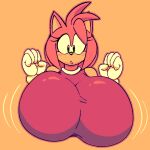  amy_rose anthro big_breasts blush breasts colacoot eulipotyphlan female hedgehog huge_breasts mammal sega solo sonic_the_hedgehog_(series) 