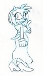  accessory amy_rose anthro bracelet captain_molasses clothing dress eulipotyphlan female footwear gem hair_accessory hairband hedgehog hi_res high_heels jewelry lipstick makeup mammal necklace pearl_(gem) pearl_necklace sega sketch smile solo sonic_the_hedgehog_(series) 