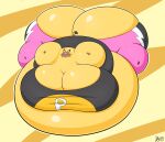  anthro belly belly_inflation big_belly big_breasts big_butt black_clothing breast_expansion breasts butt butt_expansion clothing cosplay_pikachu_(costume) expansion female floating fur happy hi_res huge_breasts huge_butt hyper hyper_belly hyper_breasts hyper_butt hyper_inflation immobile inflation inflation_fetish jackiesquirrel nintendo pikachu_libre pink_clothing pink_mask pokemon puffed_cheeks solo susie_(reathe) tight_clothing wrestling_outfit yellow_body yellow_fur 