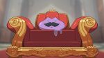  2023 black_mustache chair ditto_(pokemon) drunk_oak facial_hair furniture generation_1_pokemon hi_res looking_at_viewer mustache nintendo pokemon pokemon_(species) purple_body purple_goo throne throne_room 