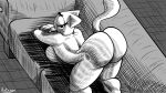  anthro ass_up bedroom_eyes big_butt breasts butt cartoon_network domestic_cat felid feline felis female furniture hi_res looking_at_viewer looking_back looking_back_at_viewer mammal mature_female narrowed_eyes nicole_watterson protagon seductive sofa the_amazing_world_of_gumball 