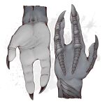  3_fingers alien alien_humanoid ambiguous_gender claws fingers grey_body grey_skin humanoid kredri mass_effect not_furry quarian simple_background solo 
