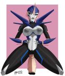  2023 arcee big_breasts bite biting_lip biting_own_lip black_sclera blue_eyes breasts bunbunmuffins cowgirl_position cybertronian disembodied_penis duo erection female female_focus female_penetrated from_front_position front_view genitals hands_on_hips hasbro hi_res humanoid machine male male/female male_penetrating male_penetrating_female nipples not_furry on_bottom on_top penetration penile penile_penetration penis penis_in_pussy pubes pussy robot robot_humanoid sex shallow_penetration solo_focus takara_tomy transformers transformers:_prime transformers_aligned_continuity vaginal vaginal_penetration vein veiny_penis 