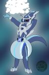  anthro dialga diaper dragon generation_4_pokemon hi_res legendary_pokemon looking_at_viewer male nintendo pokemon pokemon_(species) solo yoshi-eats-your-pie 