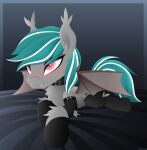  absurd_res ambiguous_gender andaluce bat_pony bat_wings blush chest_tuft claws clothing collar cutie_mark digital_media_(artwork) ear_tuft equid fangs feral fluffy fur green_hair green_mane green_tail grey_body grey_fur grey_wings hair hasbro hi_res hockless_socks inner_ear_fluff leg_tuft legwear malachite_cluster_(oc) mammal mane membrane_(anatomy) membranous_wings multicolored_hair multicolored_mane my_little_pony pink_eyes pupils slit_pupils smile stockings tail teeth tuft two_tone_hair two_tone_mane two_tone_tail white_hair white_mane white_tail wing_claws wings 