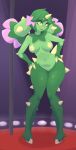  anthro breasts dullyarts female generation_5_pokemon genitals green_body hand_on_hip hi_res humanoid maractus nintendo nipples nude pokemon pokemon_(species) pokemon_humanoid pussy wide_hips 